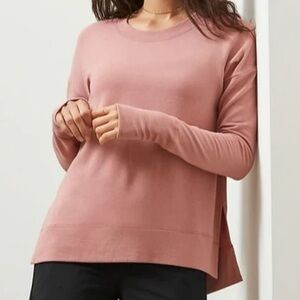 Athleta Coaster Luxe Sweatshirt in Palermo Pink • S • Women’s